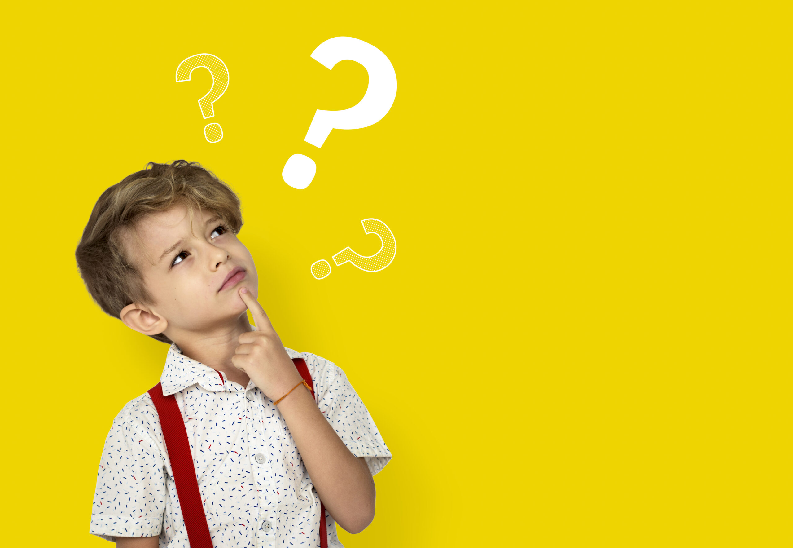 Question mark icon thinking of solution